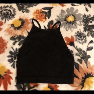 Forever 21 black cami crop top